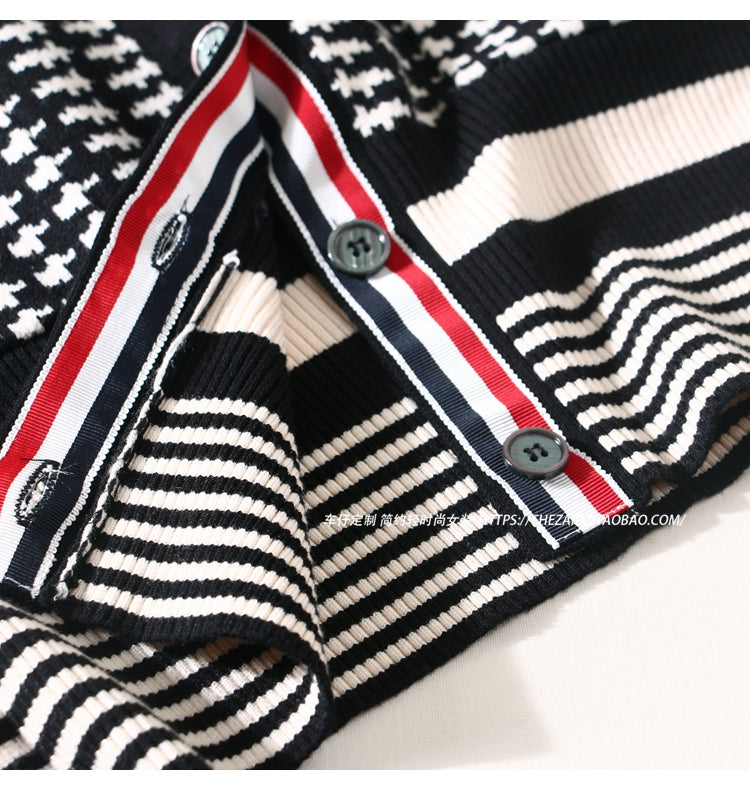 THOM Houndstooth sweater short coat THOM TREND