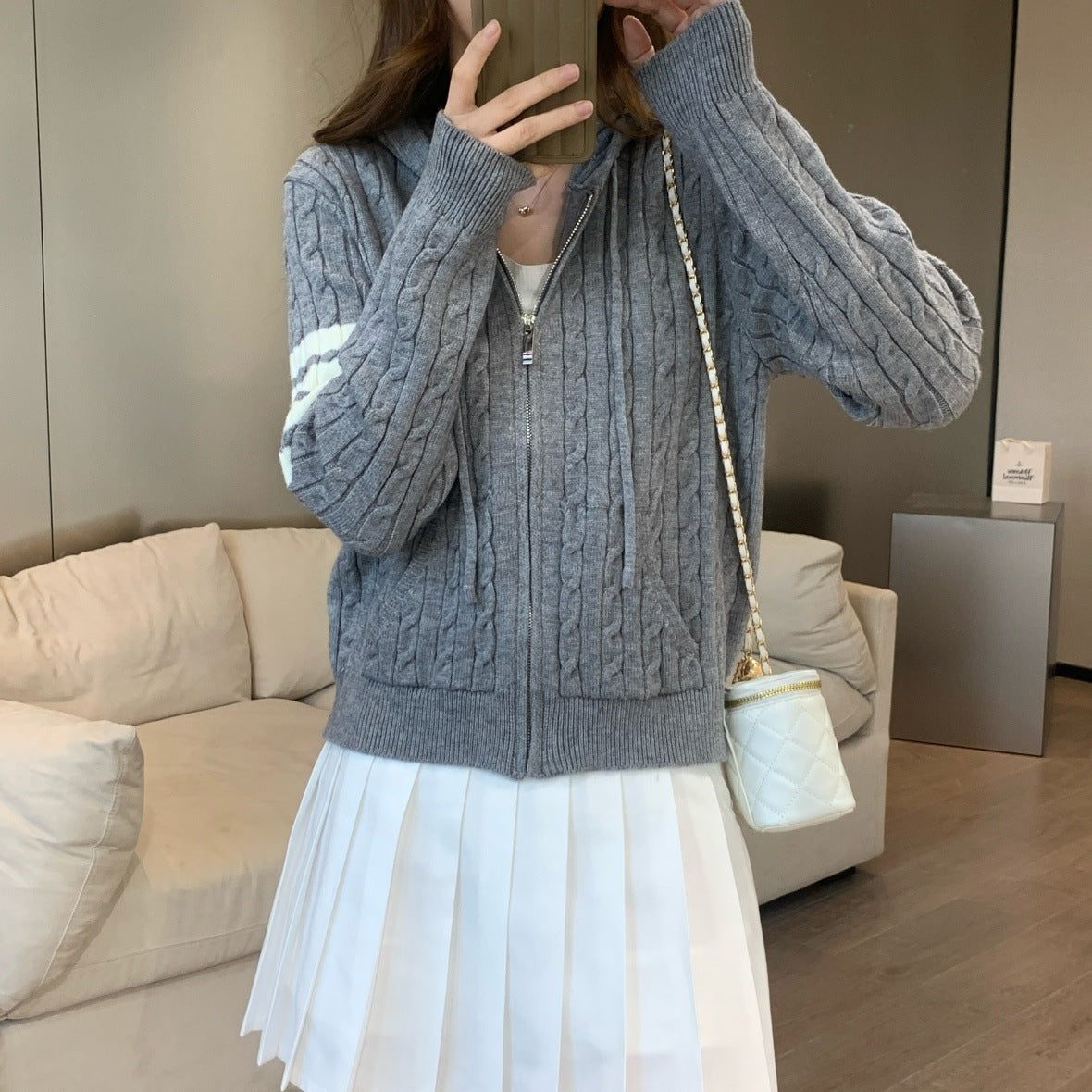 THOM Ribbon knitted cardigan(复制) THOM TREND