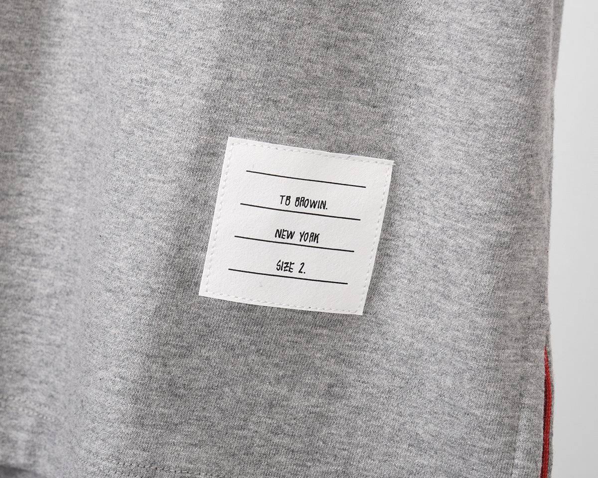 Unisex Striped Short Sleeve T-Shirt(副本) THOM TREND