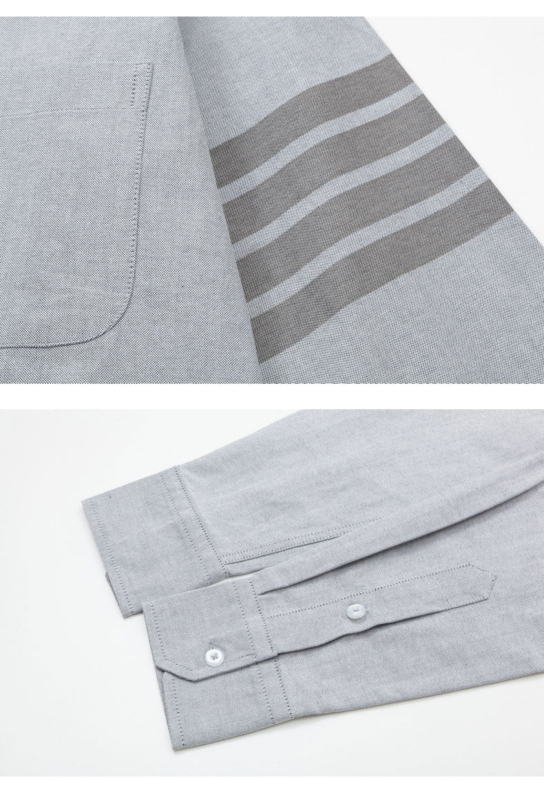 Placket ribbon shirt(副本) THOM TREND