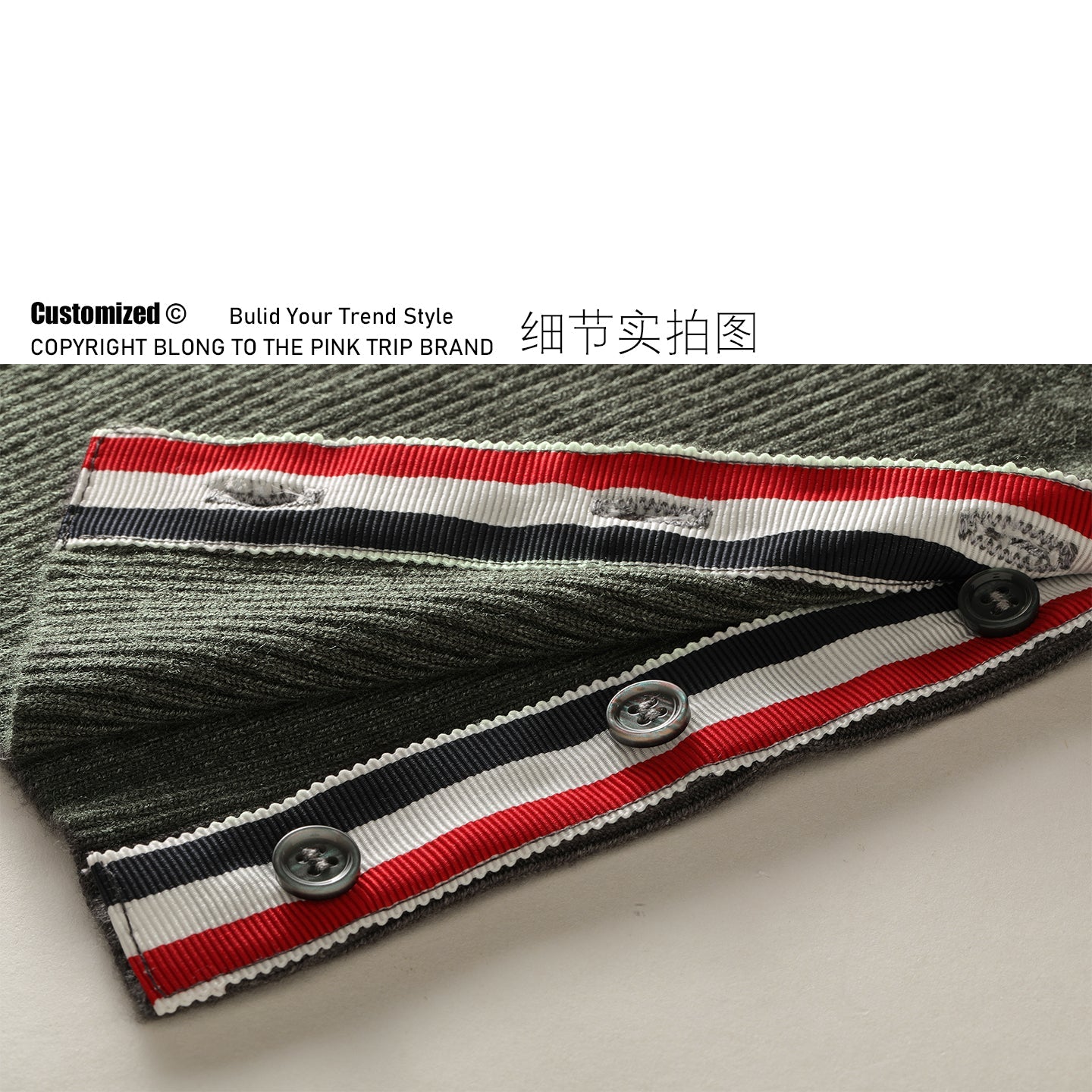 2025SS Colorblock Cardigan Sweater THOM TREND