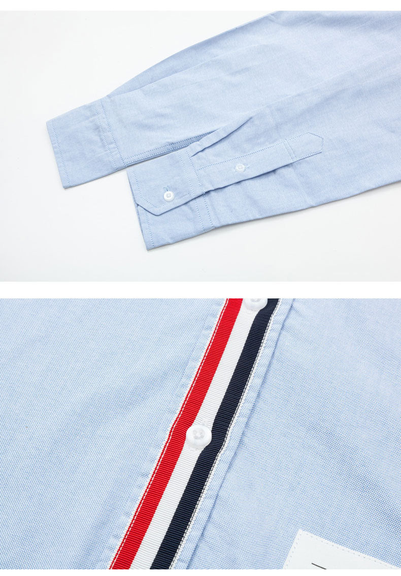 Red, White and Blue Wrap Ribbon Shirt(副本) THOM TREND