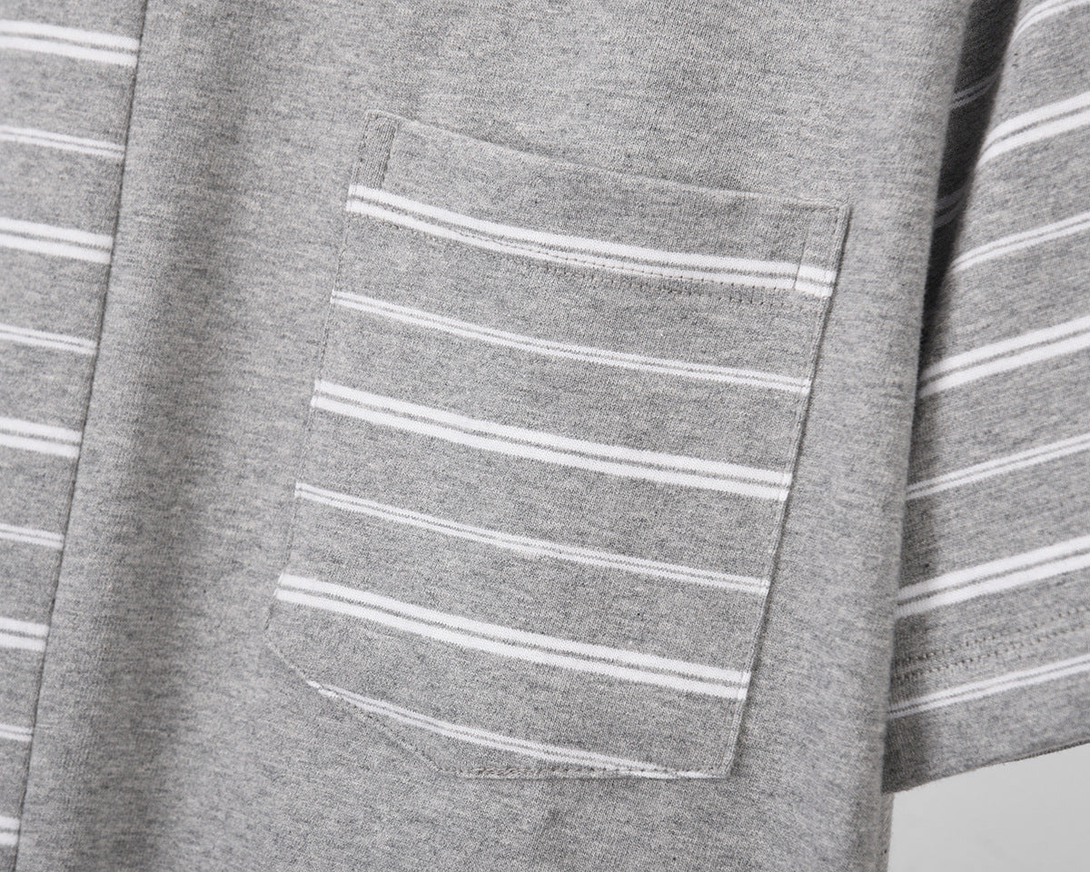 Unisex Striped Short Sleeve T-Shirt(副本) THOM TREND