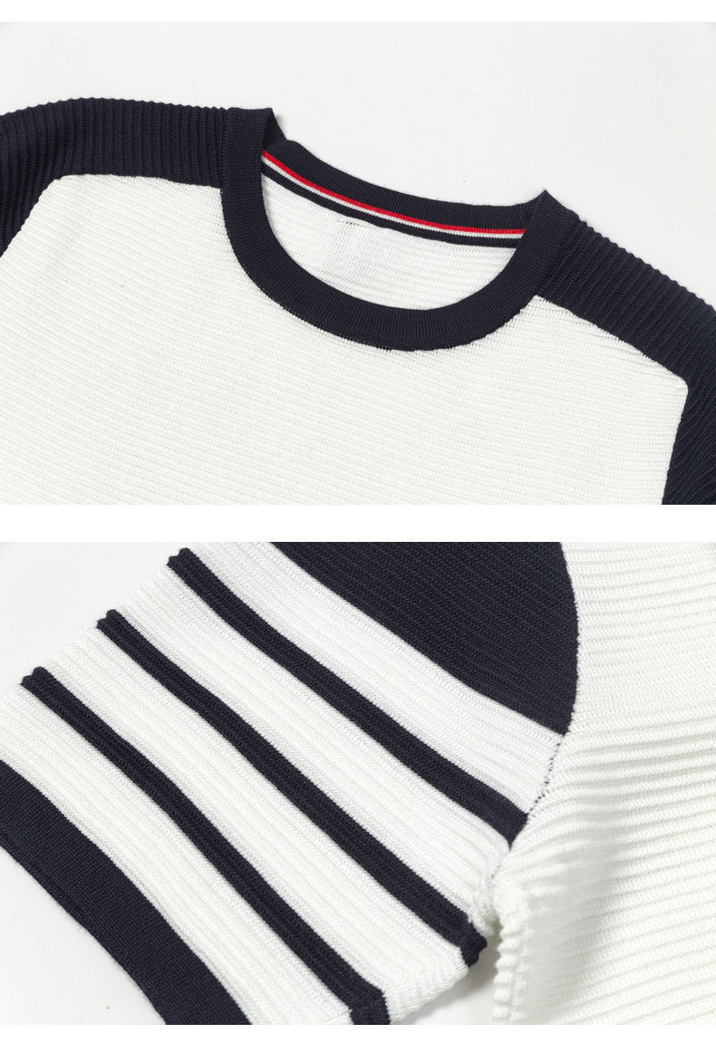 Color patchwork T-shirt(副本) THOM TREND