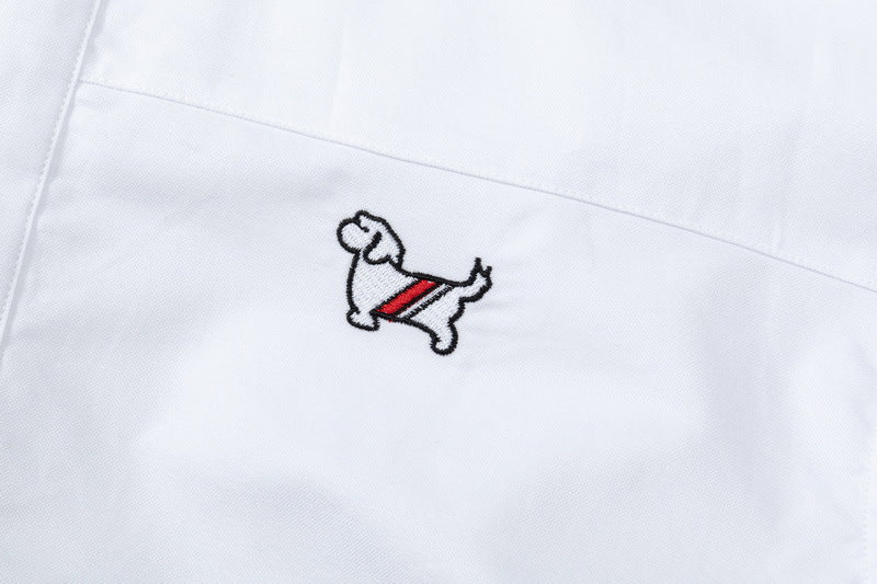 Unisex all-over embroidered shirt(副本) THOM TREND