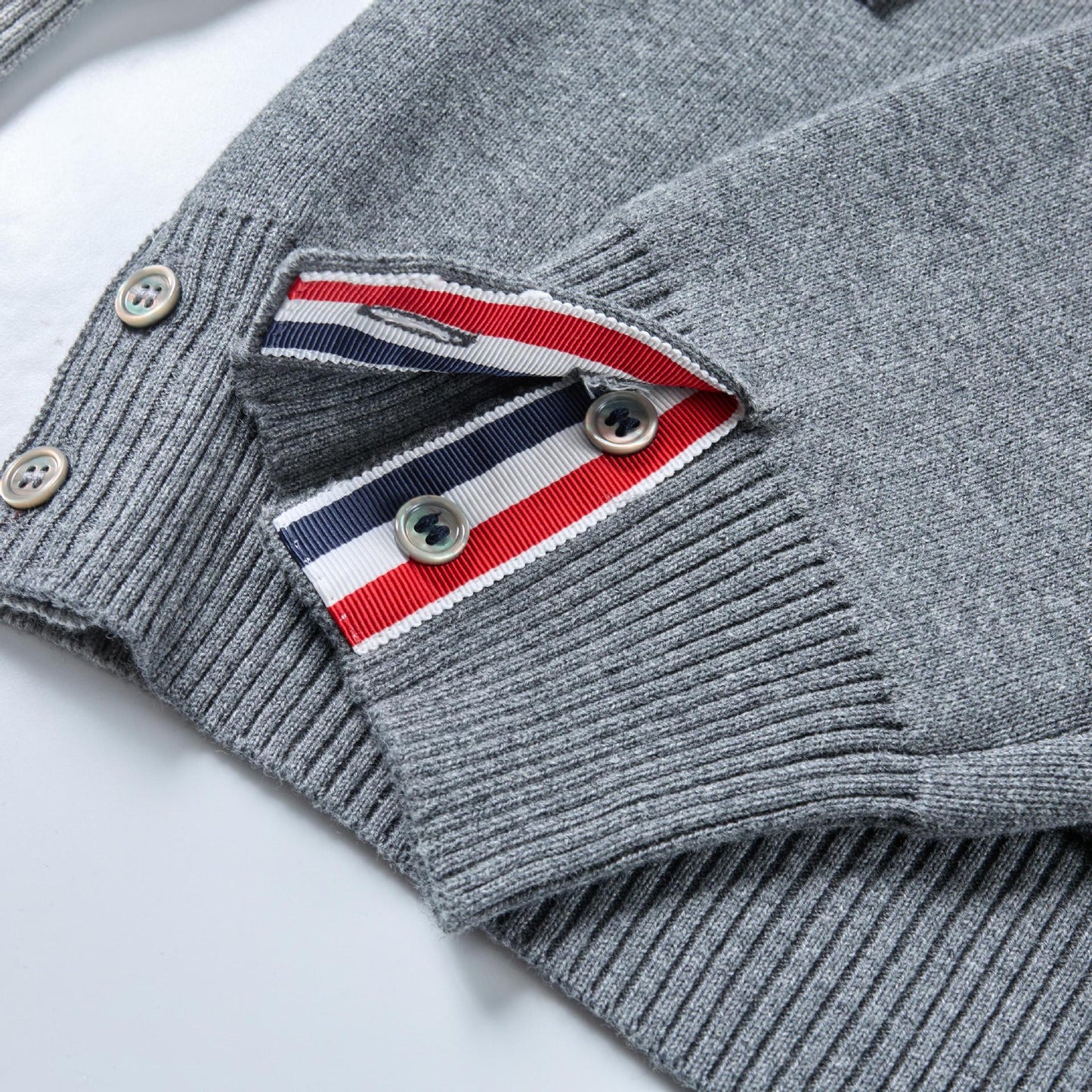 2025SS Left and right colorblock hoodie THOM TREND