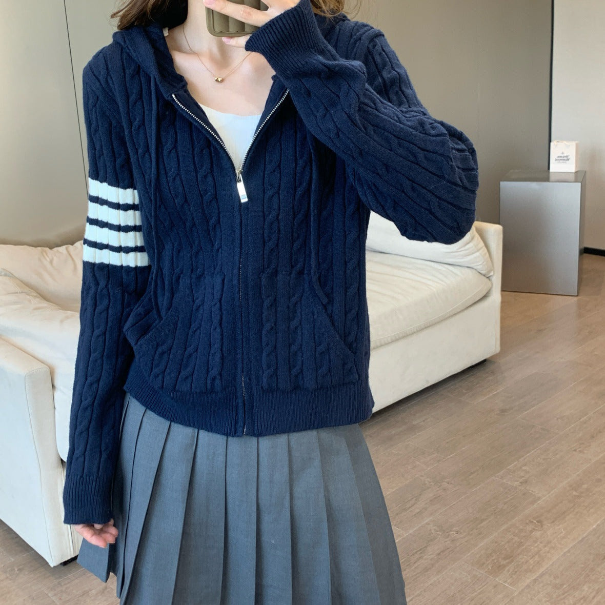 THOM Ribbon knitted cardigan(复制) THOM TREND
