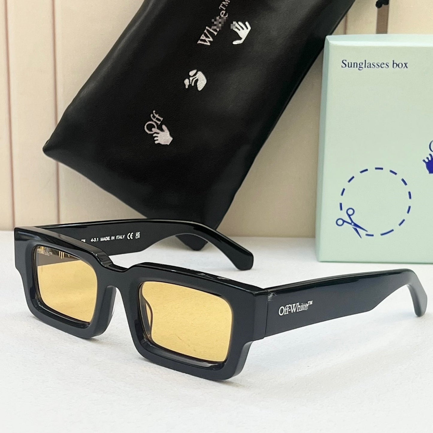 OFF-Whlte Arrow logo sunglasses#089 4-Bar