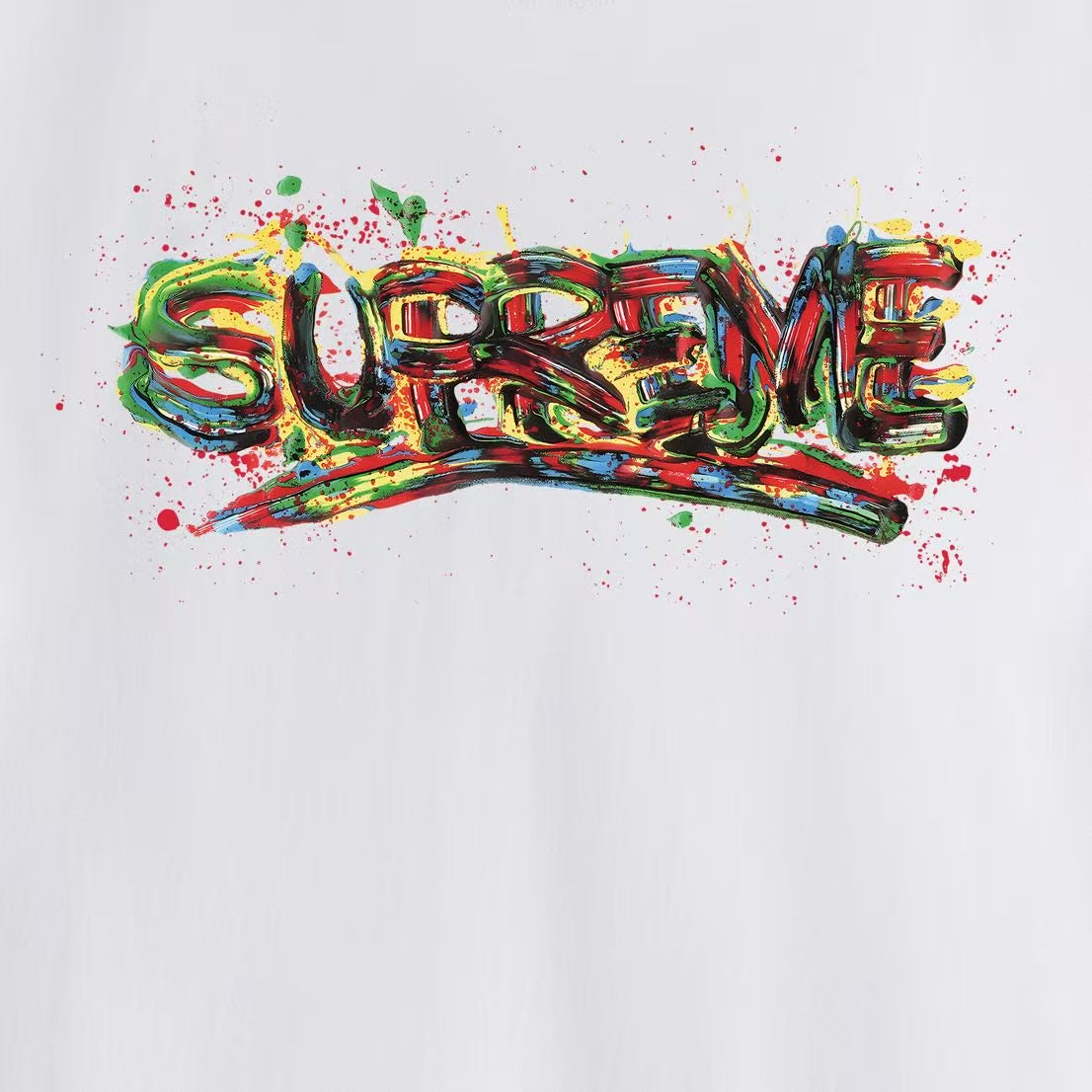 Spray Paint Graffiti Colorful Letter Unisex T-Shirt THOM TREND
