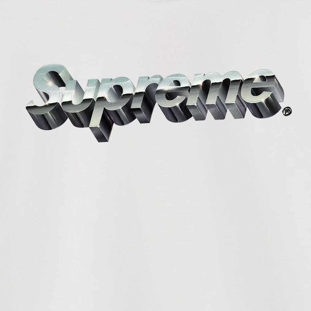 3D Logo Print Crew Neck Sweatshirt THOM TREND