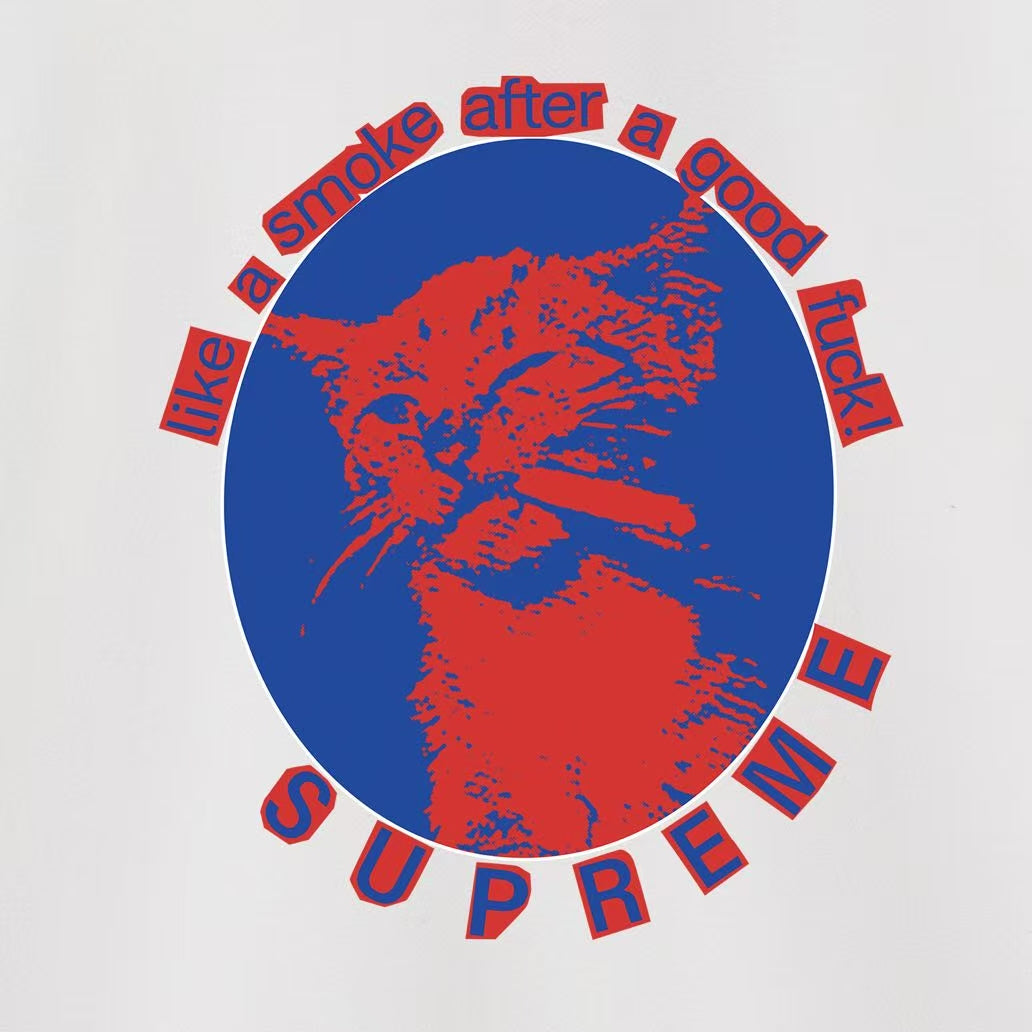 Kitten Graphic Crew Neck Sweatshirt THOM TREND