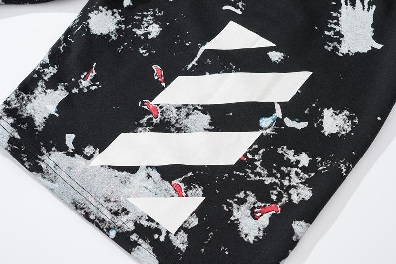 Graphic Print Cotton Shorts Light Luxury Station