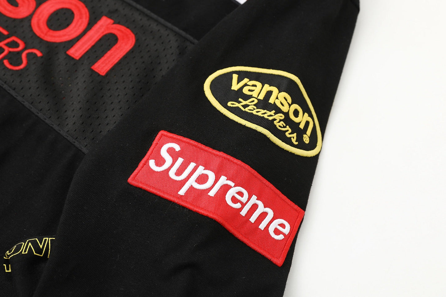 Mesh Panel Embroidered Long Sleeve Tee THOM TREND