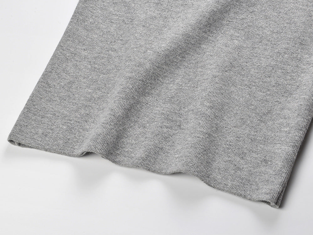 Short-sleeved knitted top + hip skirt THOM TREND