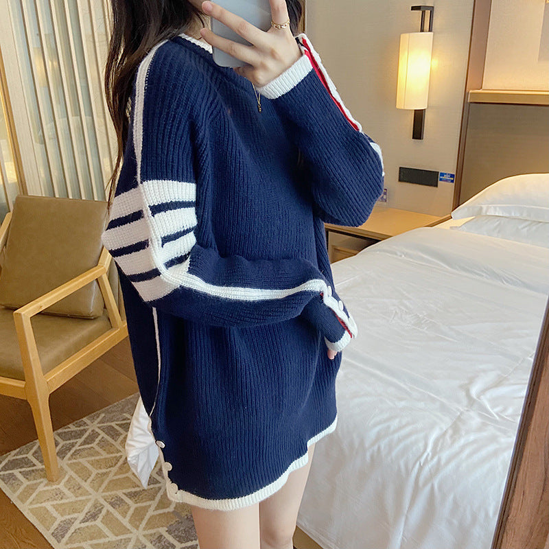 Four-bar crewneck sweatshirt(复制) THOM TREND