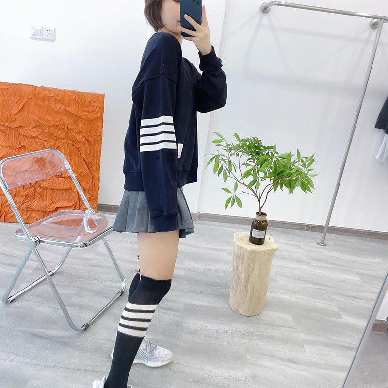 women's four stripe T-shirt sweater(复制) THOM TREND