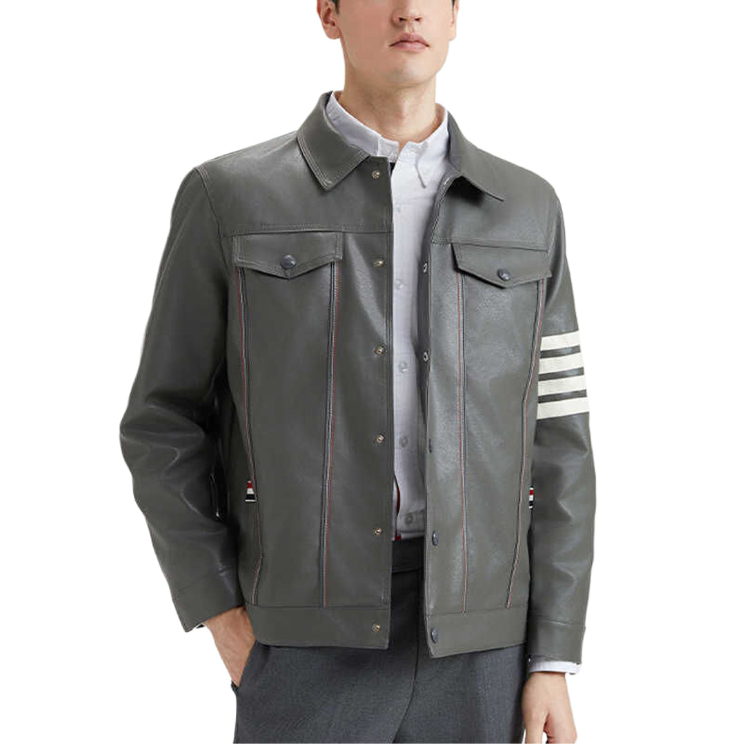 2025SS Men Leather jacket THOM TREND