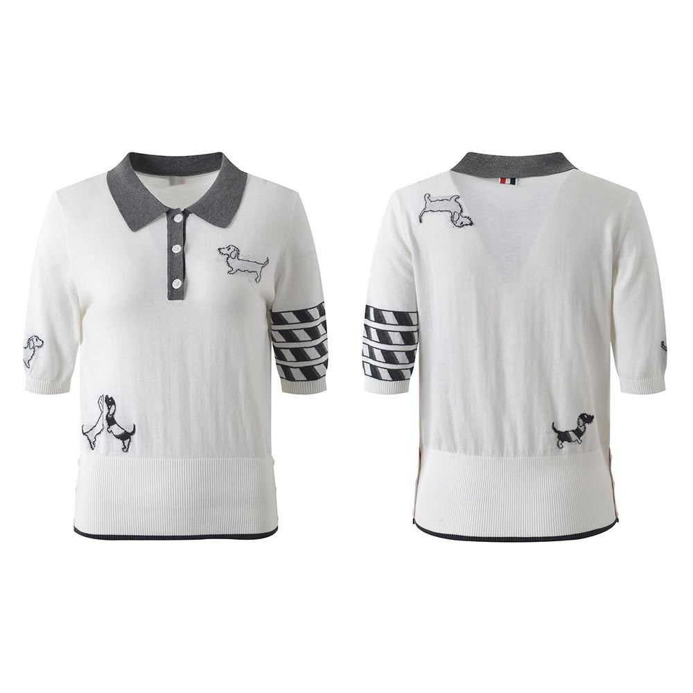 Lady Flowers polo shirt THOM TREND