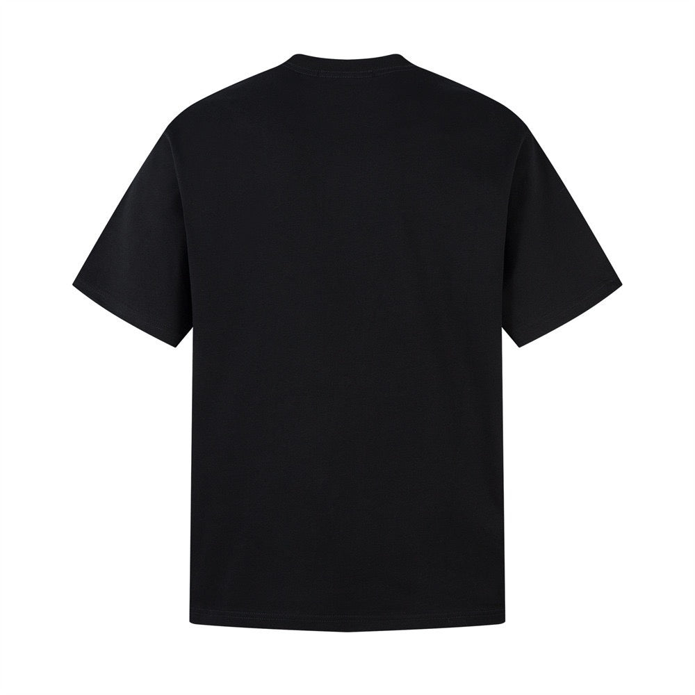 Pearl lettering embroidered T-shirt THOM TREND