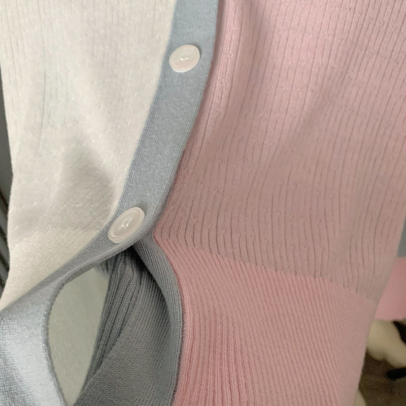 Striped V-neck long sleeves(副本) THOM TREND