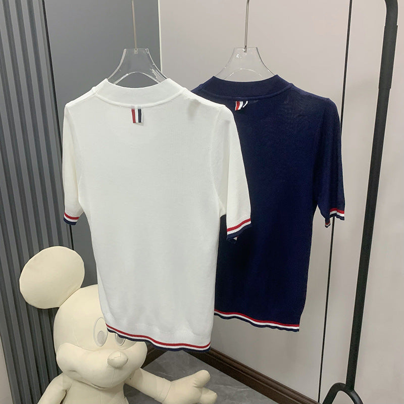 Women's round neck short sleeve