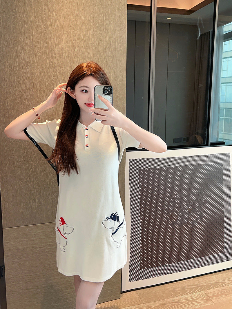 Knitted vest dress