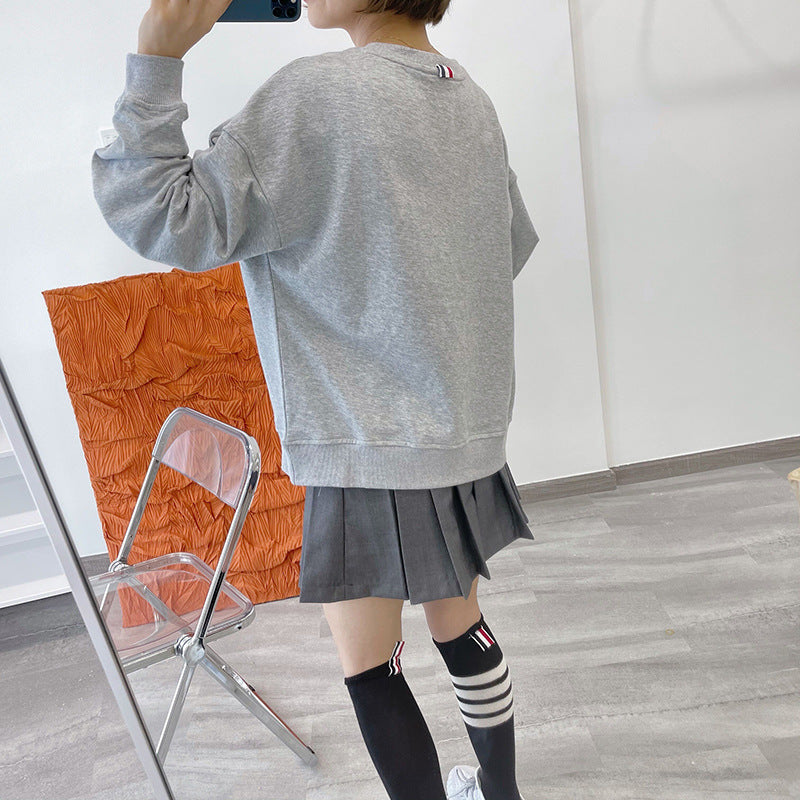 women's four stripe T-shirt sweater(复制) THOM TREND