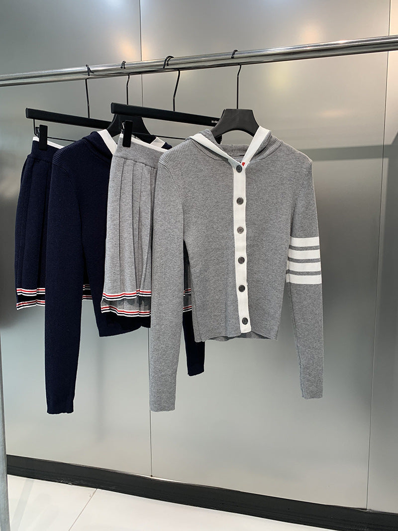 Women's four-stripe POLO collar dress(复制) THOM TREND