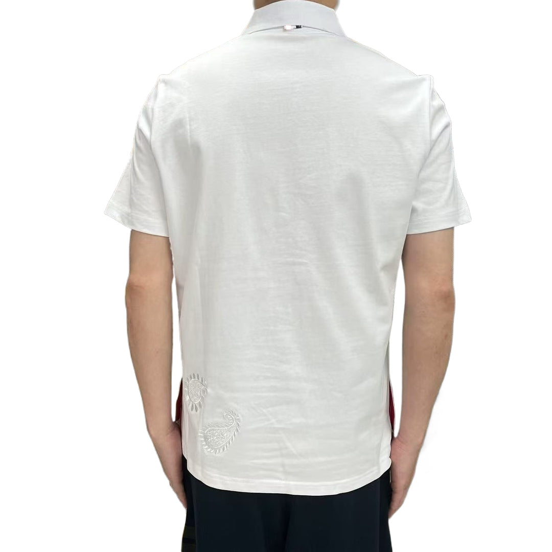 2025SS Men's floral embroidered T-shirt THOM TREND