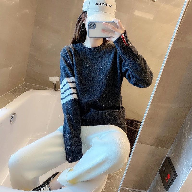women's four stripe T-shirt sweater(复制) THOM TREND