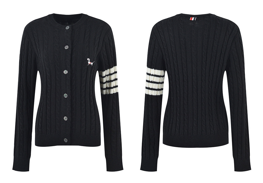 Women's crew neck jacket