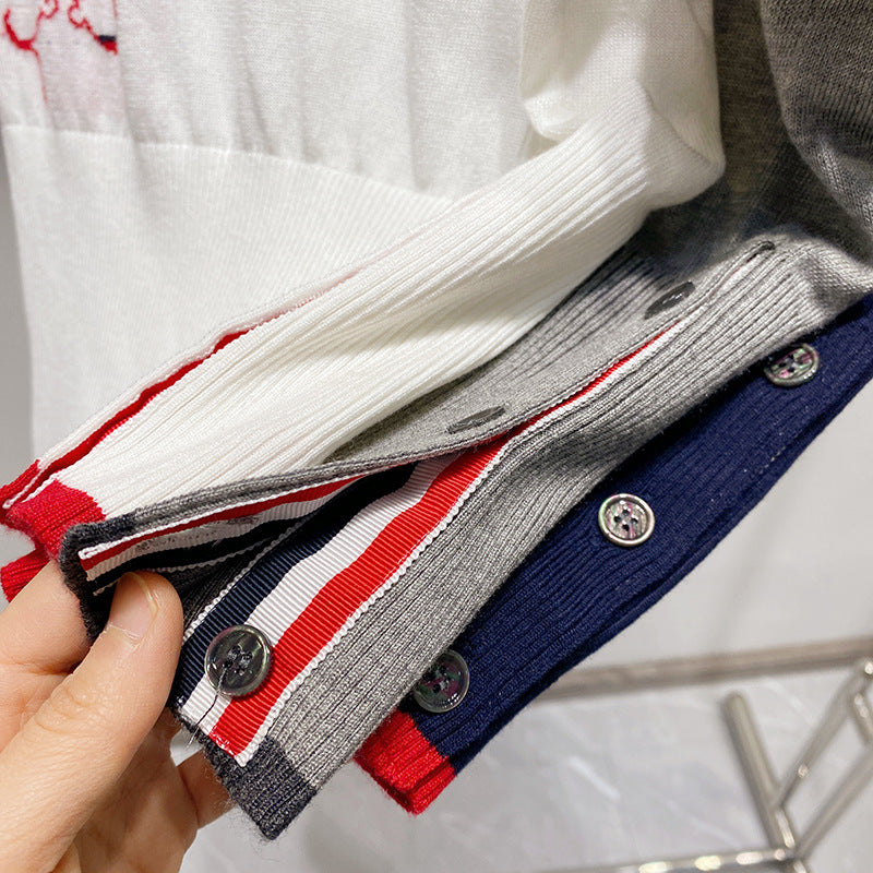 Women's back puppy polo short sleeve(副本) THOM TREND