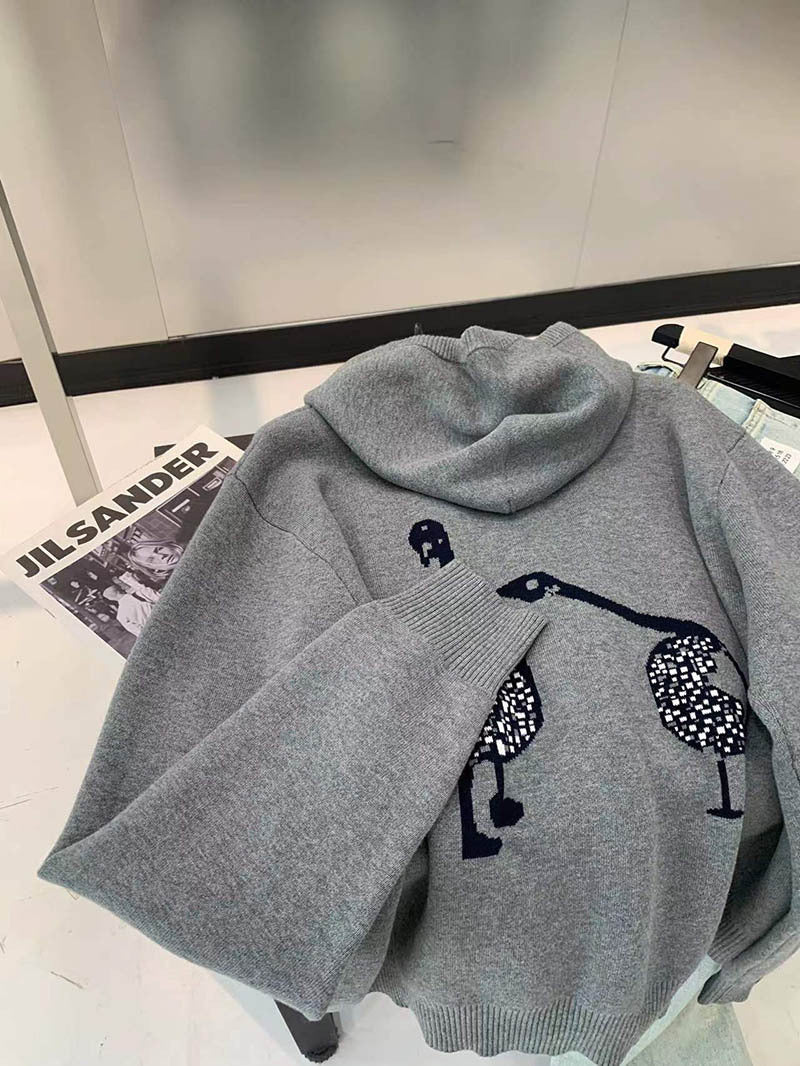 2025SS Twin Bird Zip-Up Hoodie THOM TREND