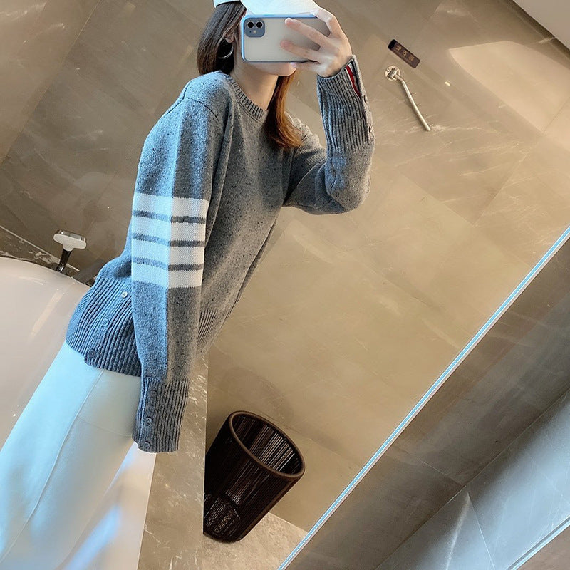 women's four stripe T-shirt sweater(复制) THOM TREND