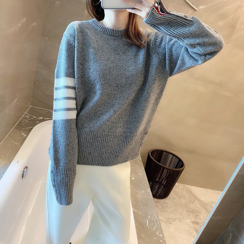 women's four stripe T-shirt sweater(复制) THOM TREND