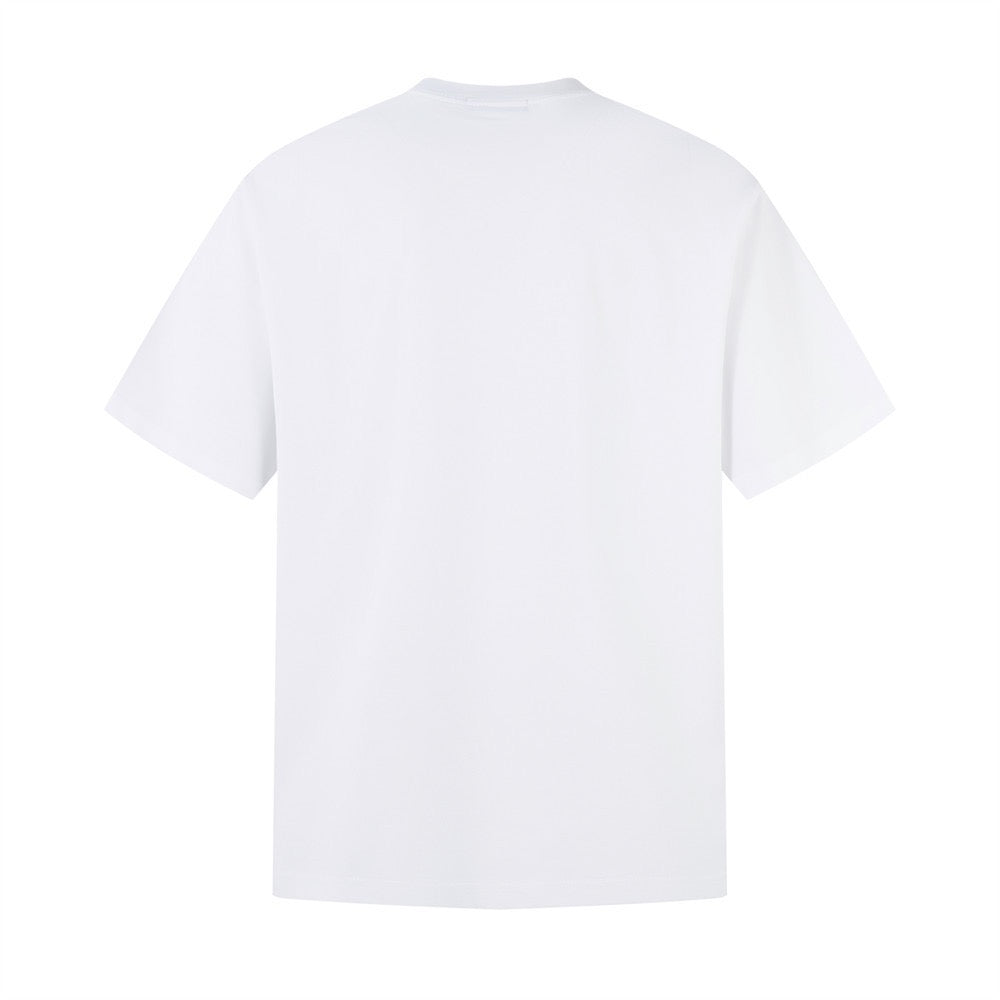 Pearl lettering embroidered T-shirt THOM TREND