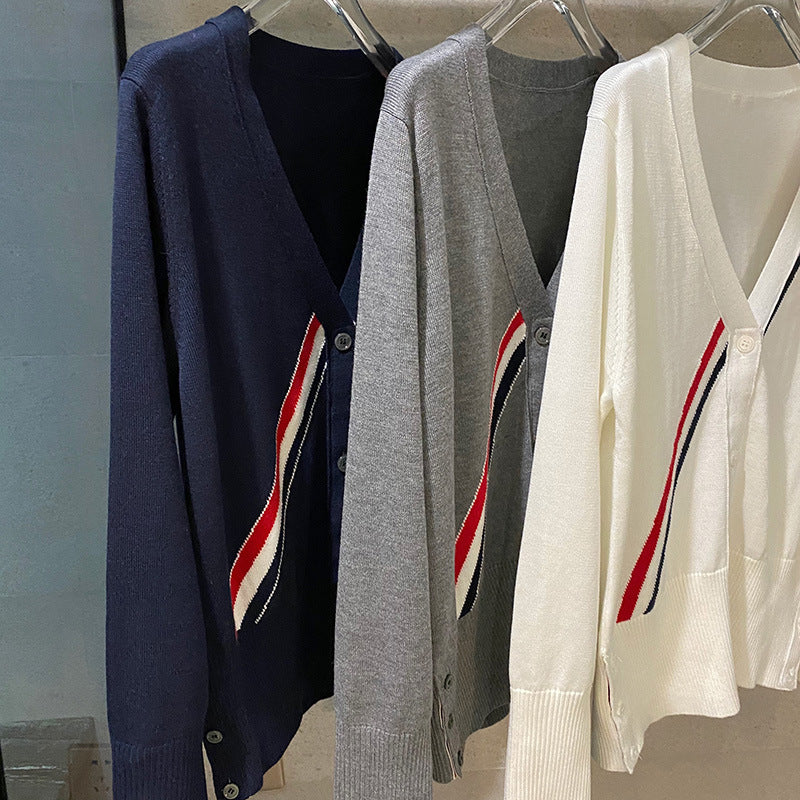Houndstooth knitted cardigan(复制) THOM TREND