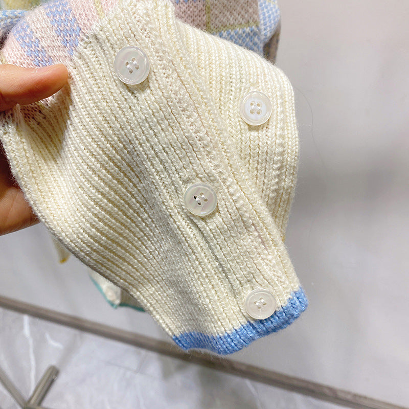 Women's jacquard cardigan sweater(副本) THOM TREND