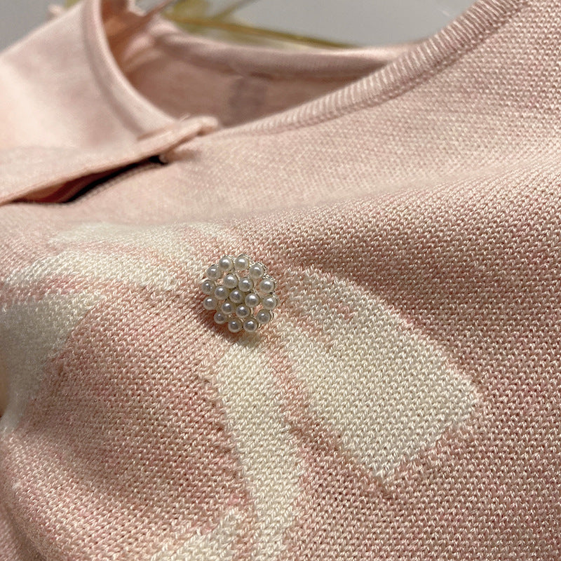Wool Knit Cardigan Pleated Skirt Set(副本) THOM TREND
