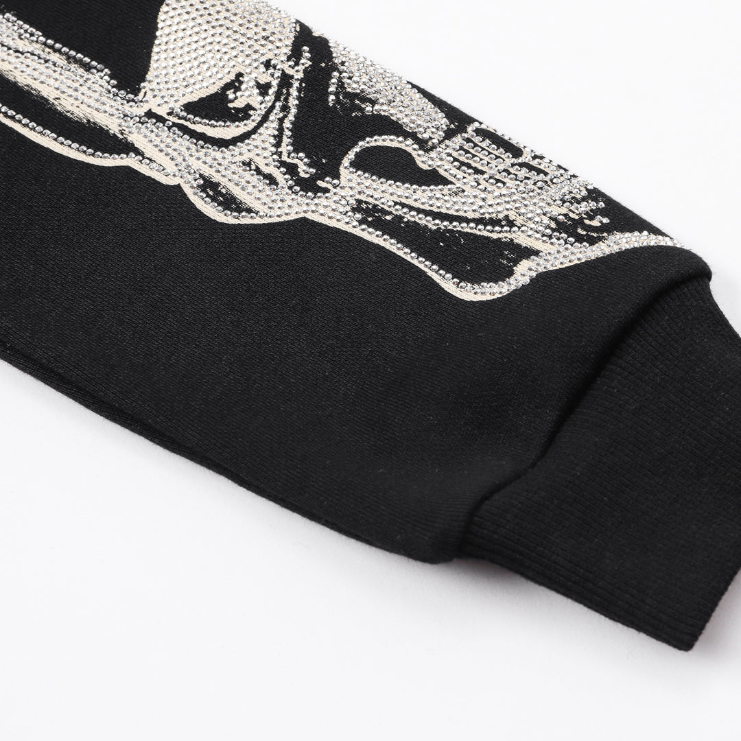 New-2025SS Sports Black Hoodie SOLODSQ2