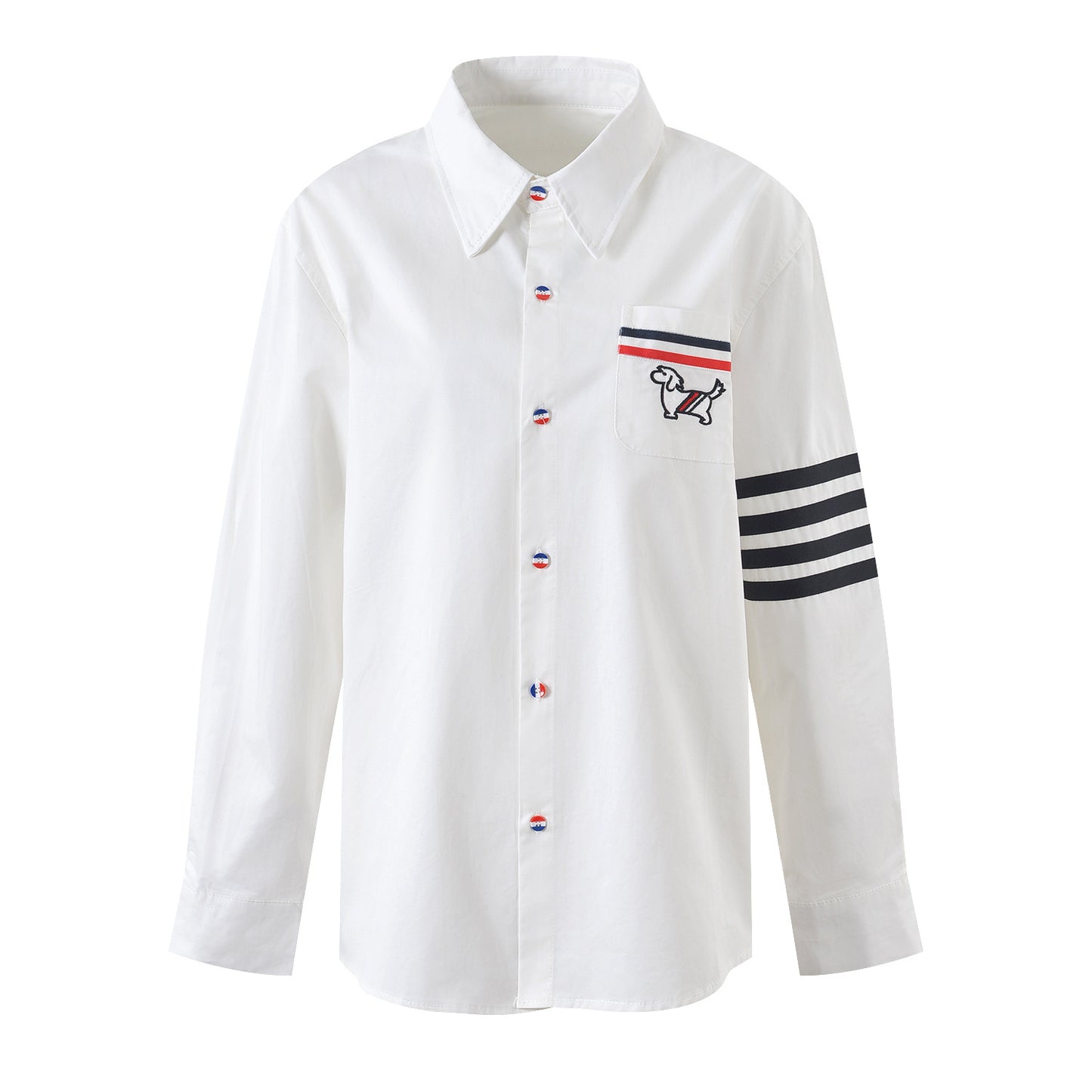 Women's white shirt with bow sleeves(复制) THOM TREND