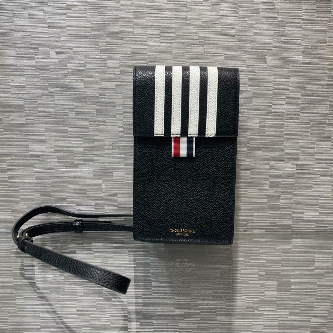 Dark Grey Striped Phone Bag THOM TREND