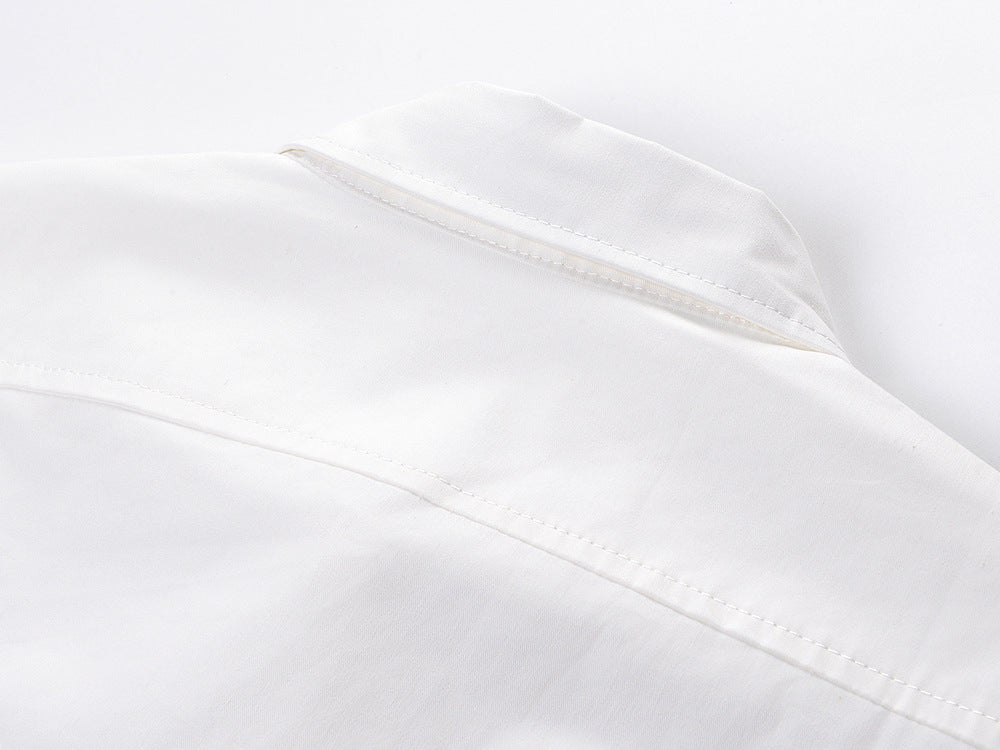Women's white shirt with bow sleeves(复制) THOM TREND
