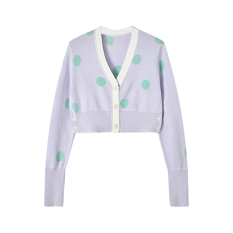 Four-Stripe Pink V-Neck Cardigan(副本) THOM TREND
