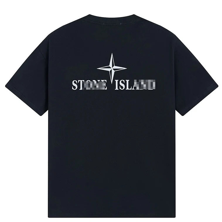 Stone Island Star Wordmark Back Print Cotton T-Shirt - White product detail view