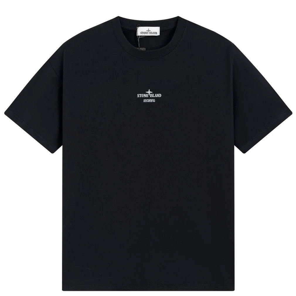Stone Island Archive Jacket Back Graphic Cotton T-Shirt - White product detail view