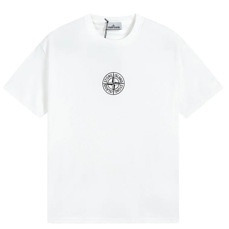 Stone Island Star Wordmark Back Print Cotton T-Shirt - White product detail view