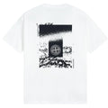 Stone Island Abstract Monochrome Back Graphic Cotton T-Shirt - White product detail view