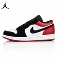 Air Jordan 1 Low Black and Red Toe 553558-116 Unisex Sneakers main product view