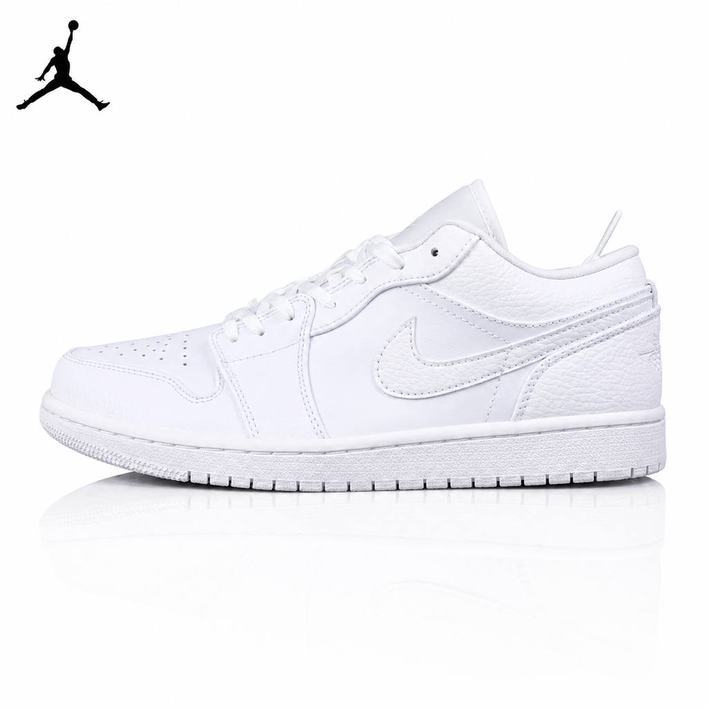 Air Jordan 1 Low All-White 553558-130 Unisex Sneakers main product view